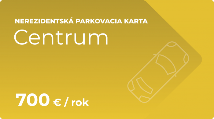 Parkovacia karta - Centrum