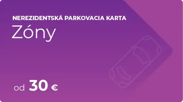 Parkovacia karta - Zóny