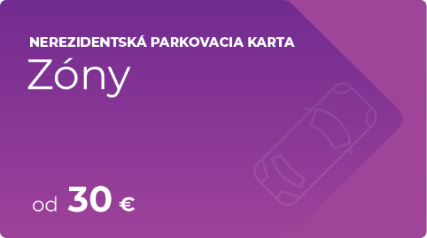 Parkovacia karta - Zóny
