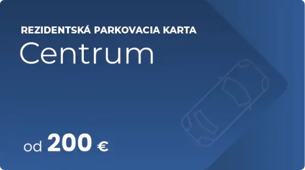 Parkovacia karta - Centrum