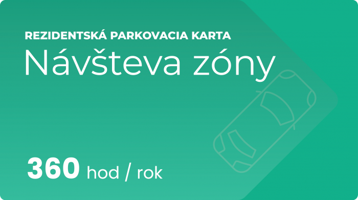 Parkovacia karta - Návšteva zóny